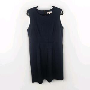 Jude Connally Beth Dress Lightweight Jude Cloth Navy Sleeveless Stretch XL